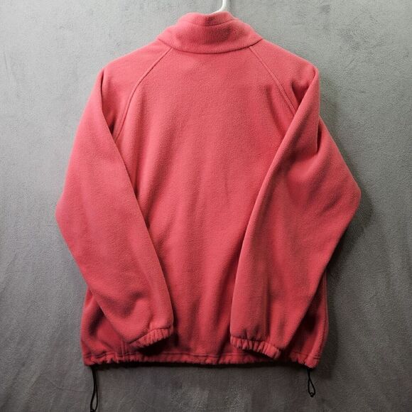 Bass Pro Shop Jacket Womens Large Pink Fleece Outdoor Mock Neck Full Zip - Picture 9 of 12